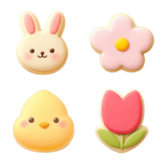 Happy Easter Cookie Emoji 2