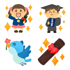 Entrance & Graduation Season Emoji
