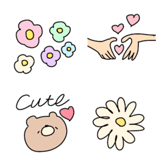 Recommended, cute, flowers, bears,