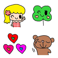 (Various emoji 607adult cute simple)
