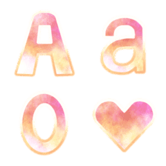 Alphabet pastel