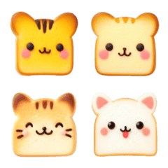 Cat toast Emoji5 (spring)