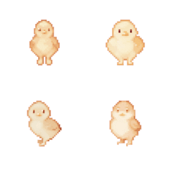Chick Pixel Art  Emoji 5