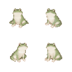 Frog Pixel Art Emoji 5