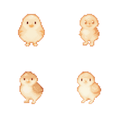 Chick Pixel Art  Emoji 3