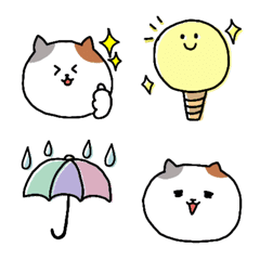 Lovely calico cat emoji