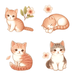 Cat Cherry Blossom Emoji 10