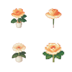 Flower Pixel Art  Emoji 4