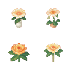 Flower Pixel Art  Emoji 1