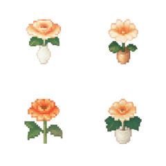 Flower Pixel Art  Emoji 5