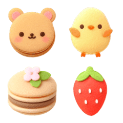 Macaron felt Easter Emoji 2
