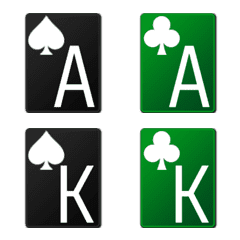 Poker Cards Spades and Clubs