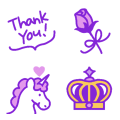 Many Purple Emoji