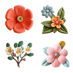 3D Flower emoji
