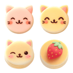 Cat Pancake Emoj 3 (Spring)