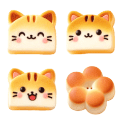 Cat toast Emoji8 (spring)