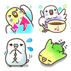 Parakeet's cheek and Budgie's Emoji No.2