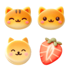Cat Pancake Emoji 5 (Spring)