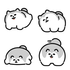 malamute cartoon emoji