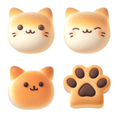 Cat Bread Emoji 8 (Spring)