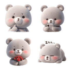 Cloudy: Dove Bear Emoji
