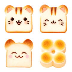 Cat toast Emoji9 (spring)