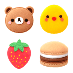 Macaron felt Easter Emoji 6