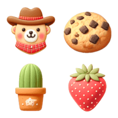 Country Cookie Emoji (Spring)