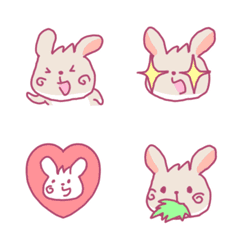 Rabbit Emoji -Face Art-.