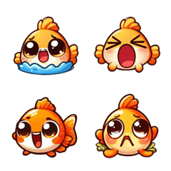 Emoji Section - Cute Goldfish