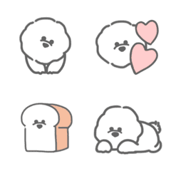 small bichon frise emoji 1