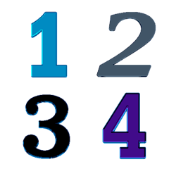 อิโมจิ ตัวเลข สไตล์คลาสสิก 3