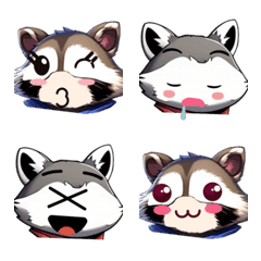 Cute Raccoon Life (Emoji Part5)