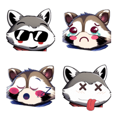 Cute Raccoon Life (Emoji Part6)