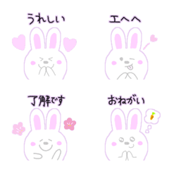 Rabbit handwritten emoji