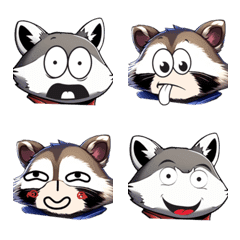 Cute Raccoon Life (Emoji Part4)