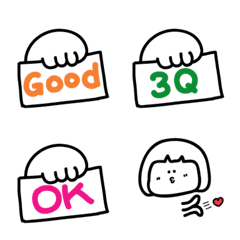 cute Chinese and English word stickers36