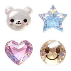 Cute glitter emoji