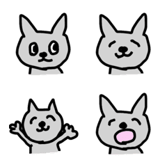 Cat Mr.tambourine(gray) Emoji