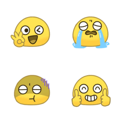 Emojis with various facial expressions