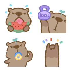 Capybara Olulu Hand Hand Emoji