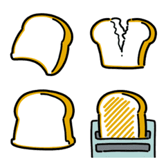 Delicious bread anime emoji