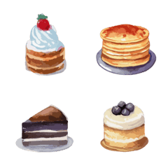 various cake emoji set