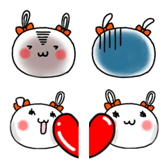 Rabbit emojis that are fun to line up