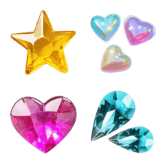 Spilled jewel box glitter emoji