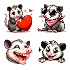 Funny Cute Opossum Possum