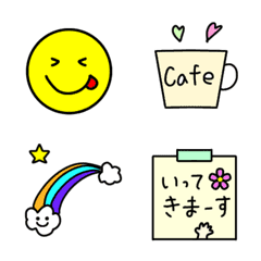 colorful adult simple emoji