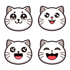 KIBU 表情符號第 1 版 白貓