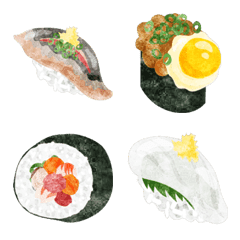 美味しいお寿司の可愛い絵文字