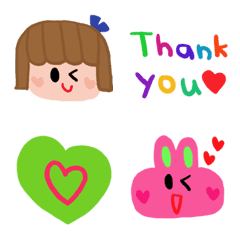 (Various emoji 628adult cute simple)
